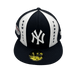 New Era Fitted Hat New York Yankees New Era Custom Navy Pinwheel Side Patch 59FIFTY Fitted Hat