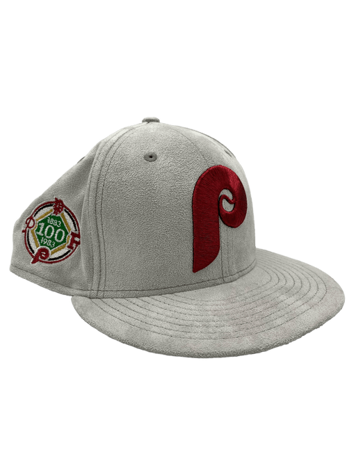 New Era Philadelphia Phillies 59FIFTY 1980 World Series Patch Elephant  Print Snapback Cap, Adjustable Hat White Black