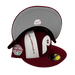 New Era Fitted Hat Philadelphia Phillies New Era Custom Burgundy Pinwheel Side Patch 59FIFTY Fitted Hat