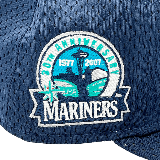 Seattle Mariners New Era Custom Navy Mesh Ninties Side Patch 59FIFTY Fitted Hat