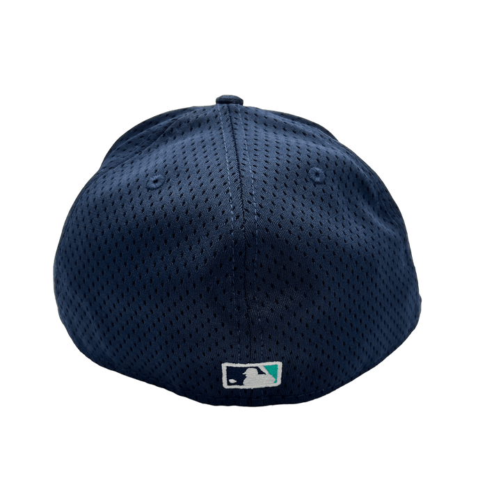 Seattle Mariners New Era Custom Navy Mesh Ninties Side Patch 59FIFTY Fitted Hat