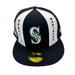 Seattle Mariners New Era Custom Navy Pinwheel Side Patch 59FIFTY Fitted Hat