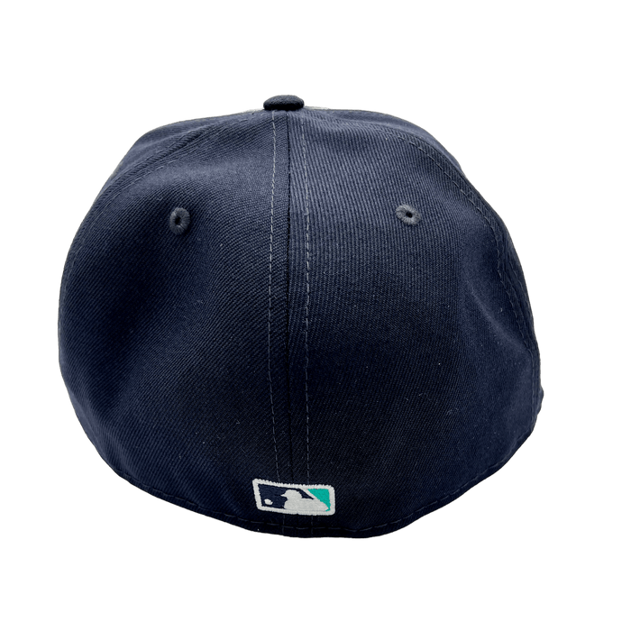 Seattle Mariners New Era Custom Navy Pinwheel Side Patch 59FIFTY Fitted Hat