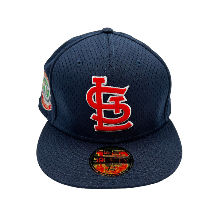 St. Louis Cardinals New Era Custom Navy Mesh Ninties Side Patch 59FIFTY Fitted Hat, 8 / Navy