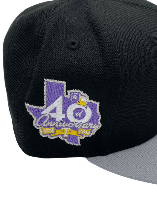 59FIFTY Texas Rangers Chrome/Orange/Green 40th Anniversary Patch