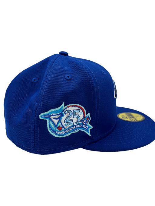 New Era Fitted Hat Toronto Blue Jays New Era Custom 59Fifty Royal Visor Patch Fitted Hat