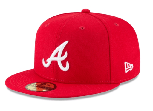 Red fitted best sale hats