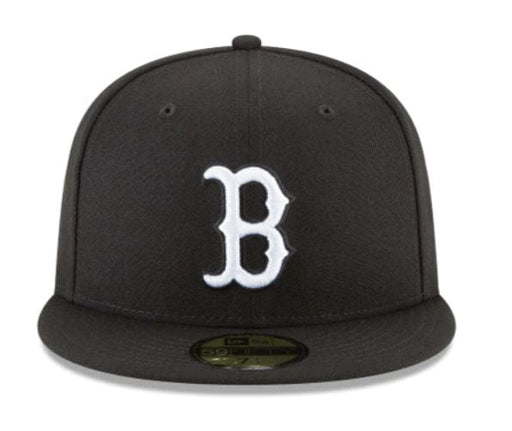 Boston Red Sox New Era Black and White Collection 59FIFTY Fitted Hat