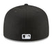New Era Hats Boston Red Sox New Era Black and White Collection 59FIFTY Fitted Hat