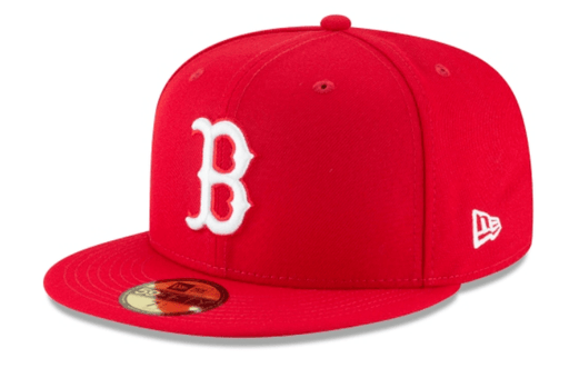 Boston Red Sox New Era Red and White Collection 59FIFTY Fitted Hat