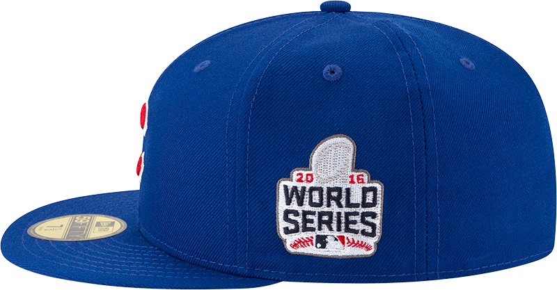 New Era Chicago Cubs Fitted Grey Bottom Royal Red (2016 World Series  Embroidery)