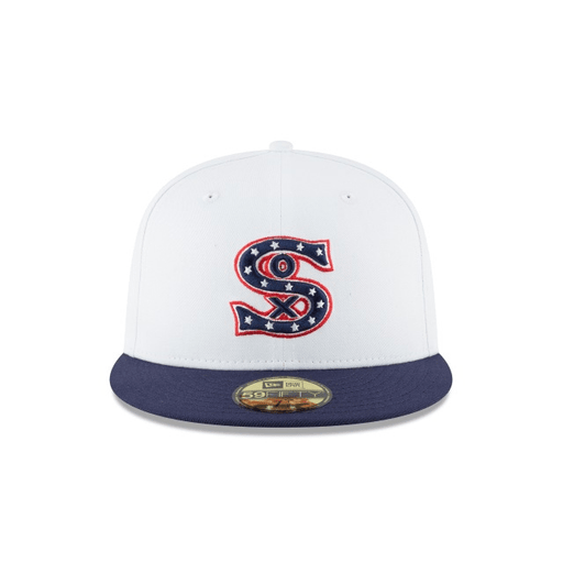 New Era Hats Chicago White Sox New Era 1917 White Cooperstown Collection 59FIFTY Fitted Hat