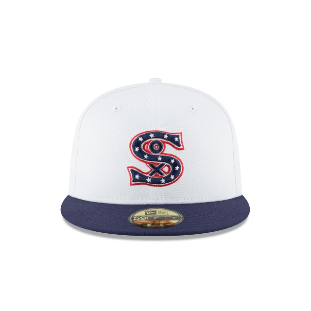 Chicago White Sox New Era Cooperstown Collection Wool 59FIFTY Fitted Hat - White, Size: 7 3/4
