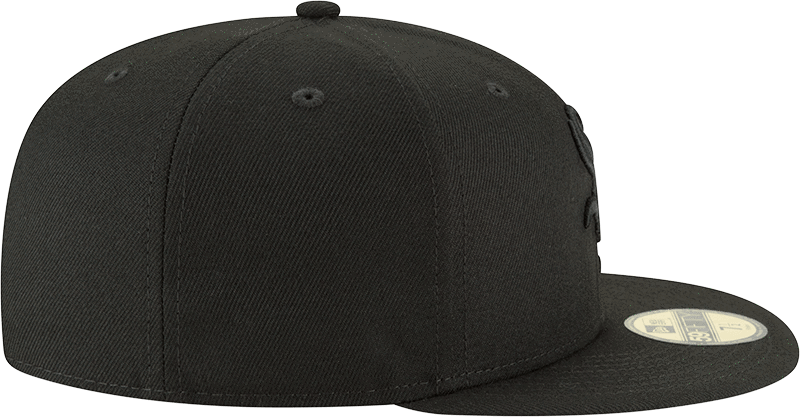New Era Hats Chicago White Sox New Era Black on Black Collection 59FIFTY Fitted Hat