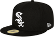 New Era Hats Chicago White Sox New Era Navy Home Authentic Collection On-Field 59FIFTY Fitted Hat Black