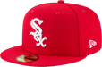 New Era Hats Chicago White Sox New Era Red and White Collection 59FIFTY Fitted Hat