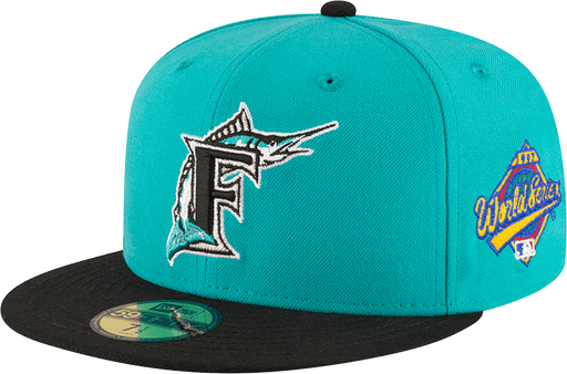 New Era Florida Marlins 1997 World Series Teal Wool 5950 Fitted