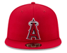 New Era Hats Los Angeles Angels New Era Red Alternate 59FIFTY Fitted Hat