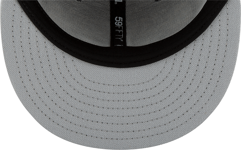 Los Angeles Dodgers New Era Outline Logo Black Collection 59FIFTY Fitted Hat