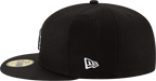 Los Angeles Dodgers New Era Outline Logo Black Collection 59FIFTY Fitted Hat