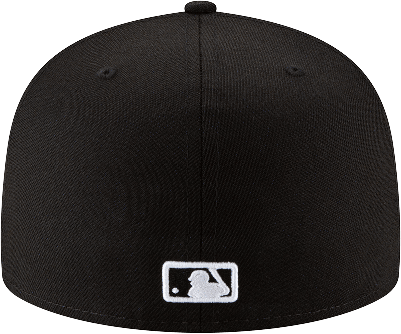 Los Angeles Dodgers New Era Outline Logo Black Collection 59FIFTY Fitted Hat