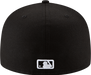 Los Angeles Dodgers New Era Outline Logo Black Collection 59FIFTY Fitted Hat