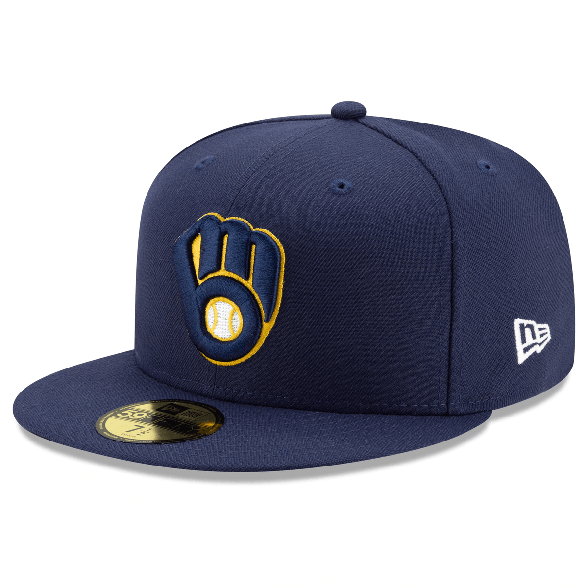 Adult Milwaukee Brewers New Era Navy Home Authentic Collection On Fiel