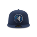 Minnesota Timberwolves New Era NBA Blue Team Logo 59FIFTY Fitted Hat