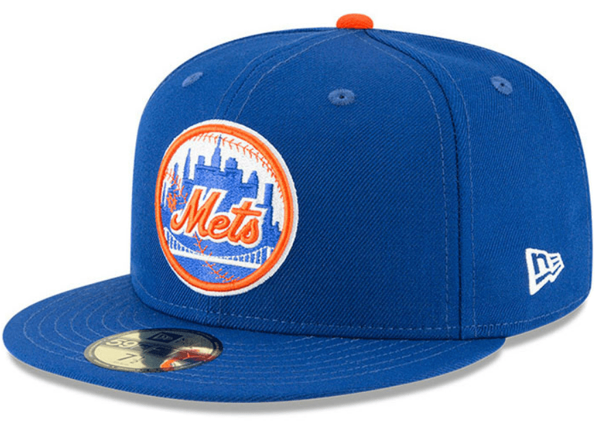 New York Mets New Era Cooperstown Collection Wool 59FIFTY Fitted Hat - Blue, Size: 7 1/8