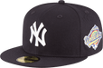 New Era Hats New York Yankees New Era 1996 World Series Patch Wool 59FIFTY Fitted Hat Navy