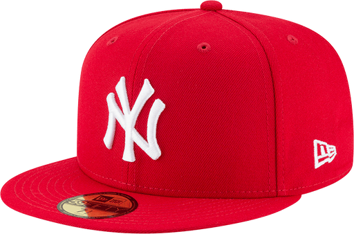 New York Yankees New Era Red and White Collection 59FIFTY Fitted Hat
