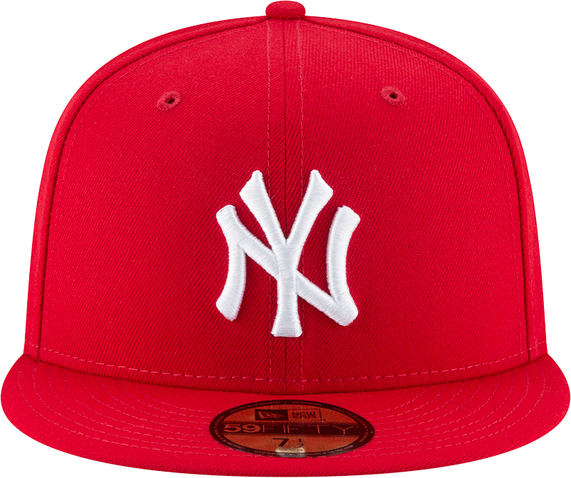 New York Yankees New Era Red and White Collection 59FIFTY Fitted Hat