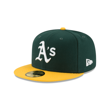 Modesto A's Hometown Collection New Era 59FIFTY Green / Yellow Fitted Cap Green / 7 1/8