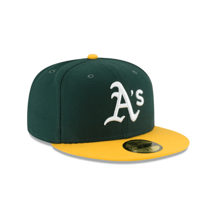 New Era Atlanta Braves Official On-Field Cap Hat MLB Size7 5/8 Green/Yellow