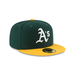 New Era Hats Oakland Athletics New Era Green/Yellow Home Authentic Collection On-Field 59FIFTY Fitted Hat
