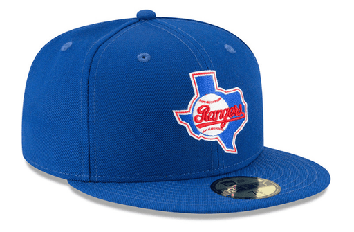 New Era Hats Texas Rangers New Era Blue Cooperstown 59FIFTY Fitted Hat