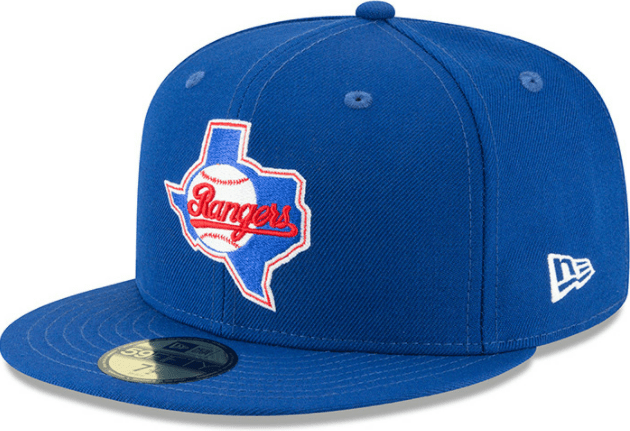Navy Blue Texas Rangers 1993 American League Custom New Era Fitted