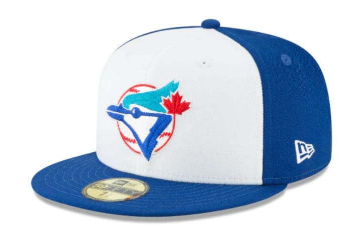 New Era Toronto Blue Jays Maple Leaf Blue Hat Men's Size 7 5/8