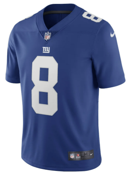 Daniel Jones New York Giants NFL Nike Blue Vapor Limited Stitched Jersey