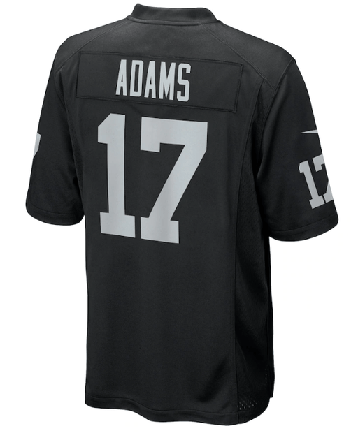Men's Davante Adams Las Vegas Raiders Nike Black Game Jersey