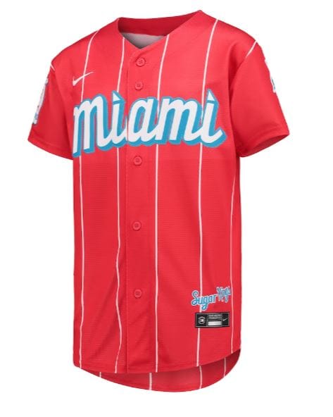 Miami Marlins Nike Alternate Replica Custom Jersey - Black