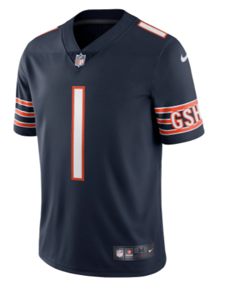Men's Nike Navy Chicago Bears Custom Game Jersey Size: 3XL