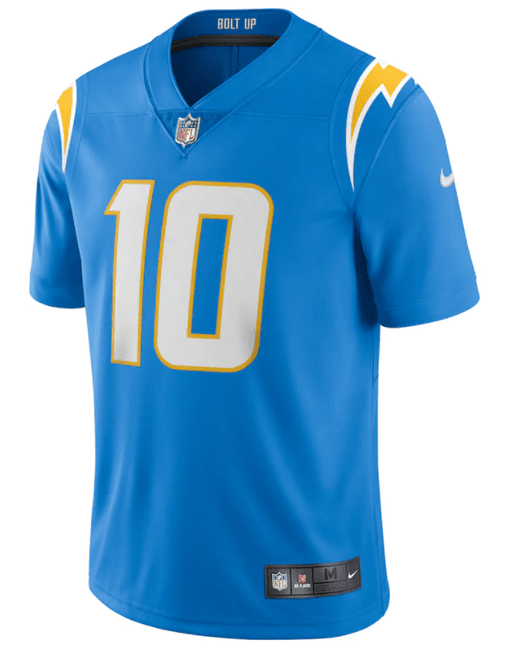 Justin Herbert Los Angeles Chargers Nike Light Blue Vapor Limited Stitched Jersey