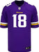 Nike Adult Jersey Justin Jefferson Minnesota Vikings NFL Nike Purple Game Jersey