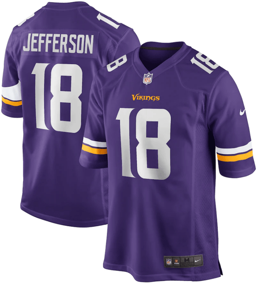 Justin Jefferson Minnesota Vikings NFL Nike Purple Game Jersey