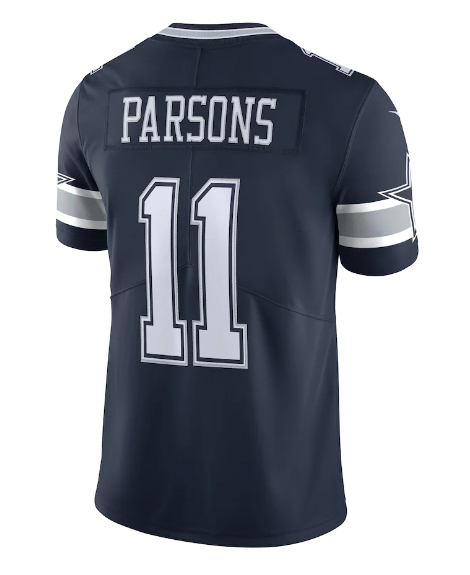 Nike Adult Jersey Micah Parsons Dallas Cowboys Nike Navy Vapor Limited Stitched Jersey