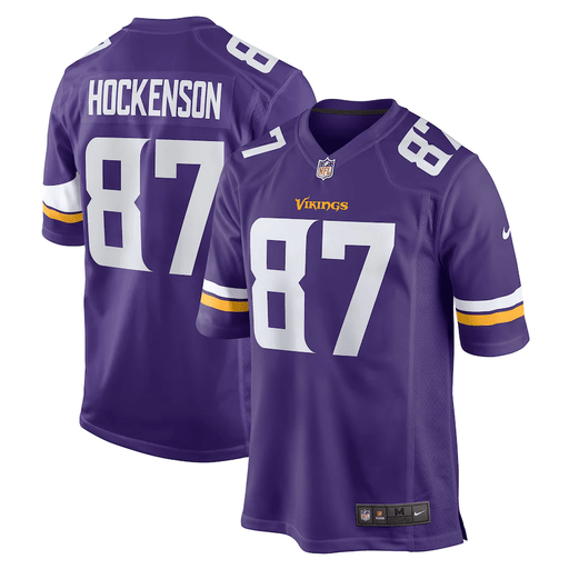 TJ Hockenson Minnesota Vikings NFL Nike Purple Game Jersey