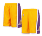 Nike Shorts Youth Los Angeles Lakers Mitchell & Ness NBA Gold Throwback Swingman Shorts