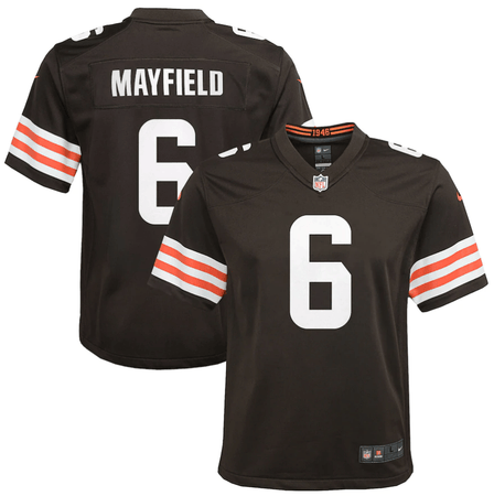 Nike Youth Cleveland Browns Game Jersey - Baker Mayfield - Brown