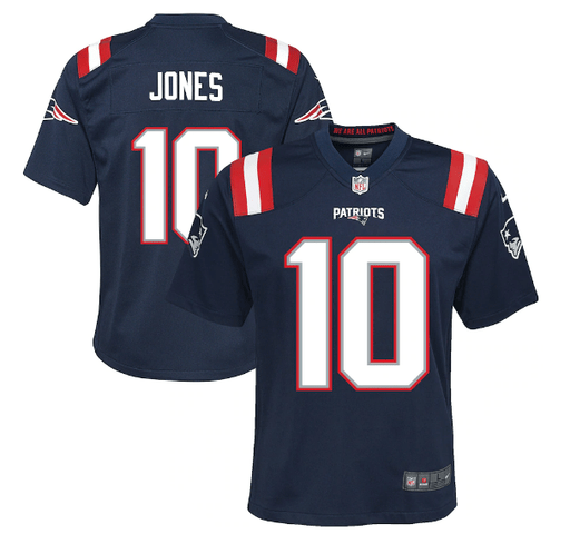 Nike Youth Jersey Youth Mac Jones New England Patriots Nike Navy Game Jersey